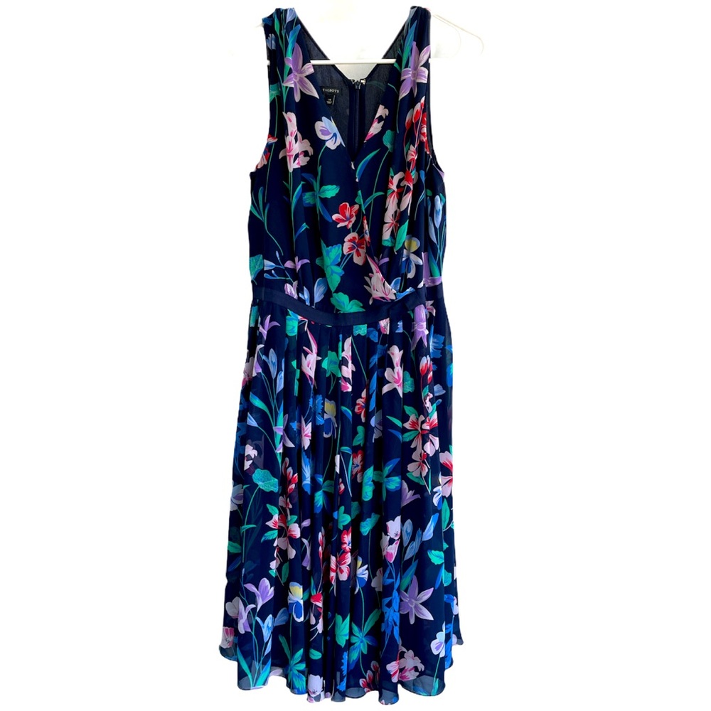 Talbots Floral Print Sleevless dress size 14